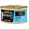 American Journey Senior Pate Salmon Recipe Canned Cat Food, 3-oz Can, Case Of 24 -Almo nature Sales 330853 MAIN. AC SS1800 V1691614426