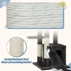 Coziwow By Jaxpety 33-in Small Cat Climbing Tree & Condo 17 Coziwow By Jaxpety 33-in Small Cat Climbing Tree & Condo -Almo nature Sales 330932 PT6. AC SS1800 V1677074145