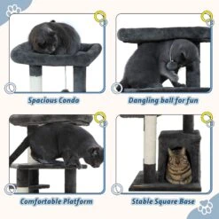 Coziwow By Jaxpety 33-in Small Cat Climbing Tree & Condo 18 Coziwow By Jaxpety 33-in Small Cat Climbing Tree & Condo -Almo nature Sales 330932 PT7. AC SS1800 V1677010682