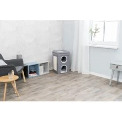 TRIXIE Saul 2-Story Cat Condo & Perch, Gray -Almo nature Sales 333730 PT1. AC SS1800 V1634081197