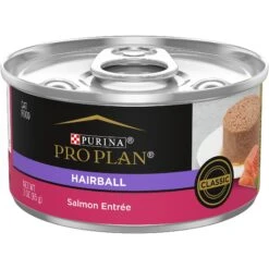 Best Seller 3 Purina Pro Plan Hairball Control Salmon Entree Pate Wet Cat Food, 3-oz Can, Case Of 24