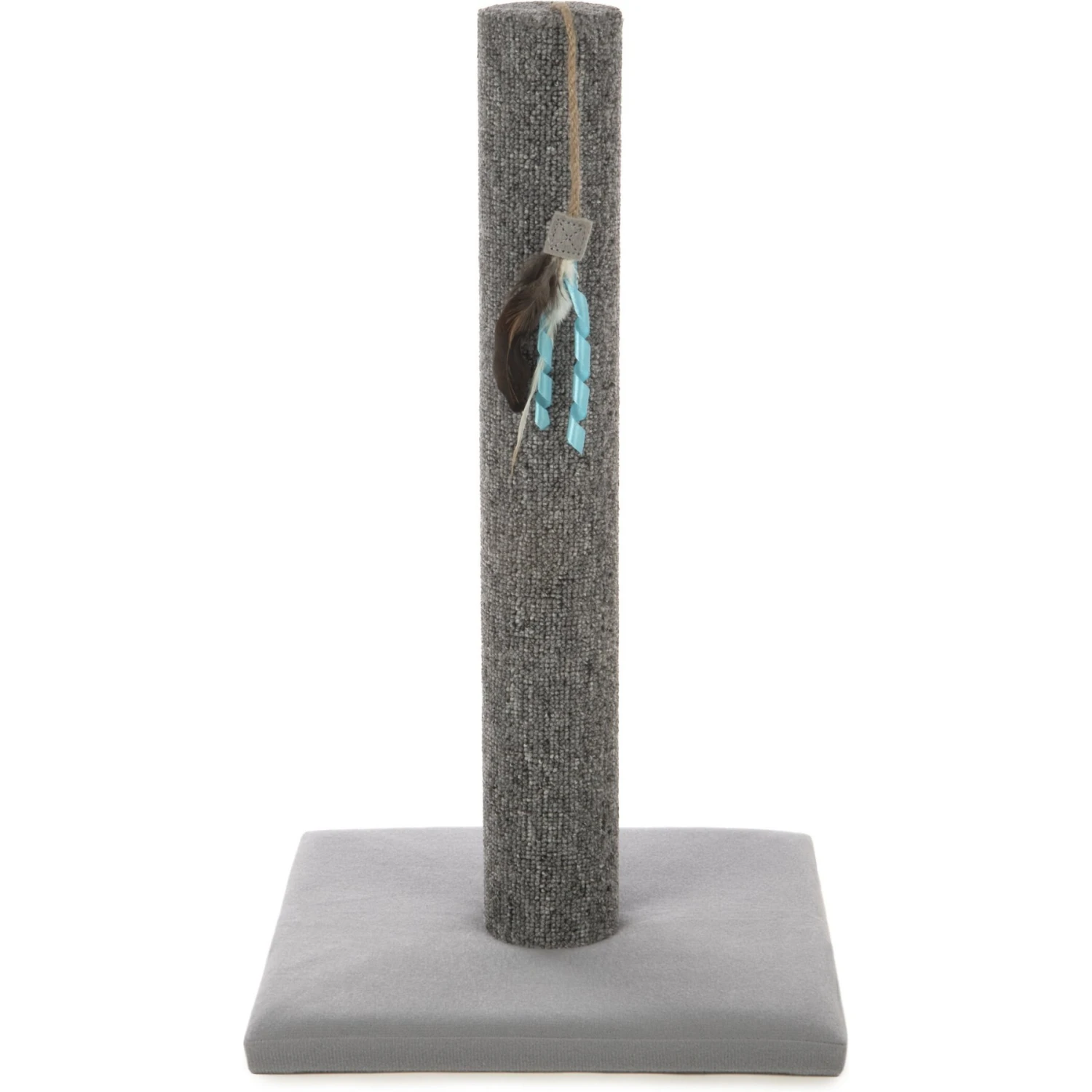 SmartyKat Simply Scratch Carpet Cat Scratch Post With Feather Cat Toy 3 SmartyKat Simply Scratch Carpet Cat Scratch Post With Feather Cat Toy