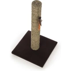 SmartyKat Simply Scratch Seagrass Cat Scratch Post With Feather Cat Toy -Almo nature Sales 336395 PT5. AC SS1800 V1634310260