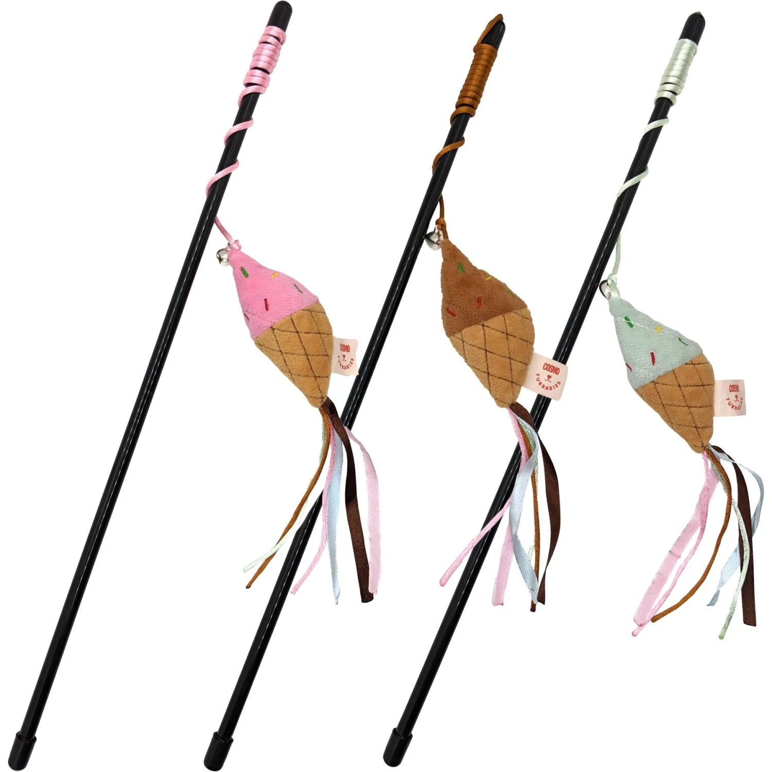 Cosmo Furbabies Ice Cream Wand Cat Toy With Catnip 3 Cosmo Furbabies Ice Cream Wand Cat Toy With Catnip