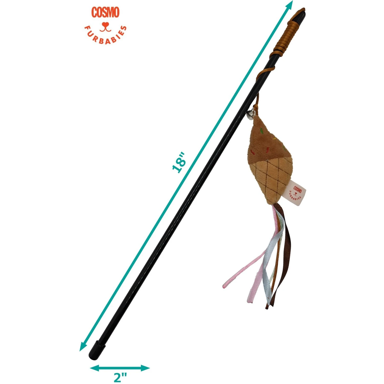Cosmo Furbabies Ice Cream Wand Cat Toy With Catnip 8 Cosmo Furbabies Ice Cream Wand Cat Toy With Catnip - Image 6
