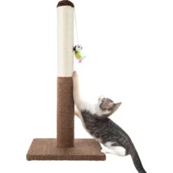 Pet Adobe 24.5-in Sisal Cat Scratching Post With Toy -Almo nature Sales 345065 PT3. AC SS1800 V1637286752