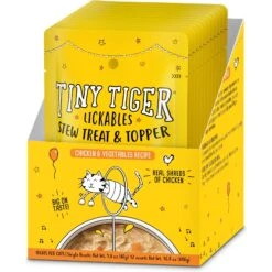 Tiny Tiger Lickables Stew Chicken & Veggies Recipe Cat Treat & Topper