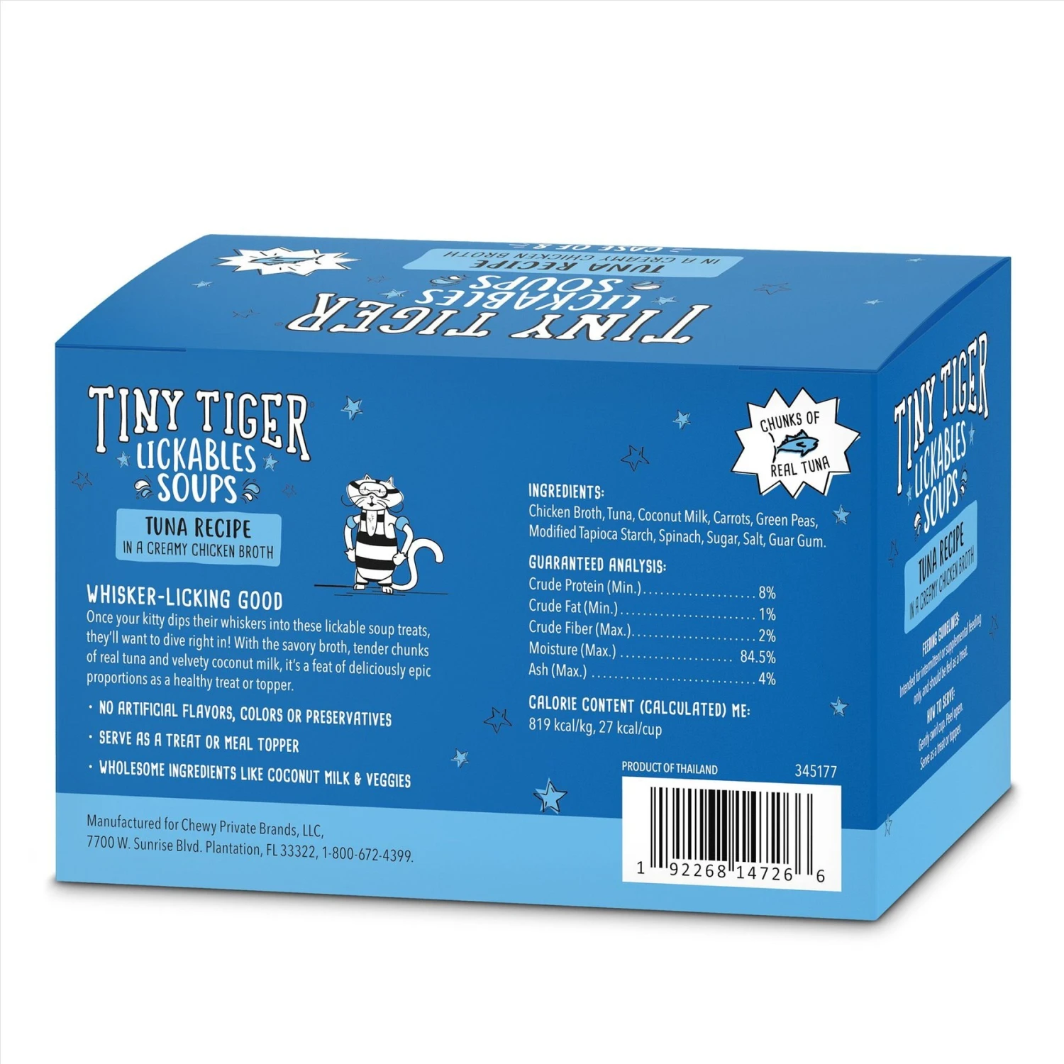 Tiny Tiger Lickables Soup Tuna Recipe In A Creamy Chicken Broth Cat Treat & Topper 5 Tiny Tiger Lickables Soup Tuna Recipe In A Creamy Chicken Broth Cat Treat & Topper - Image 3