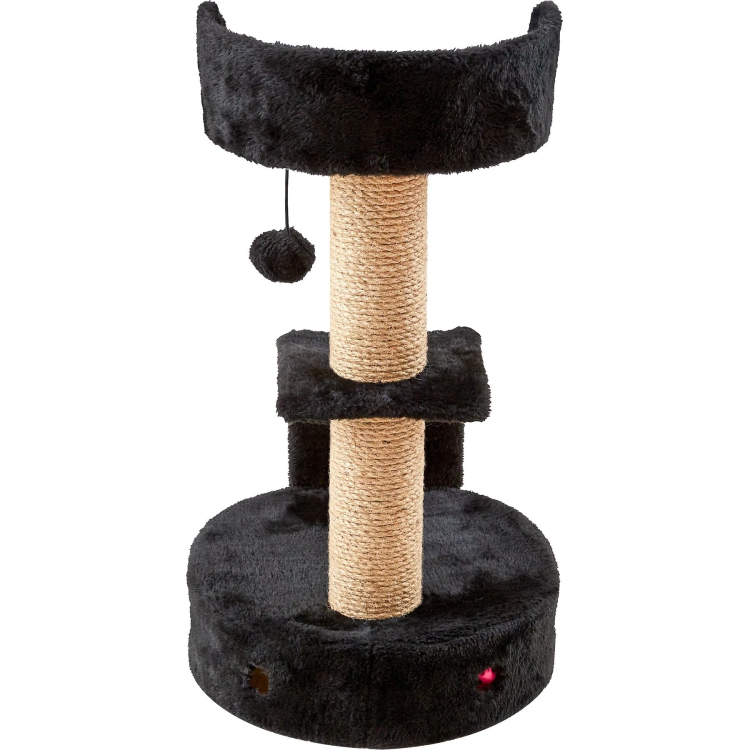 Two By Two The Camellia Sisal Cat Tree, Small, Black 4 Two By Two The Camellia Sisal Cat Tree, Small, Black - Image 2