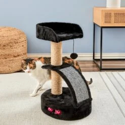 Two By Two The Camellia Sisal Cat Tree, Small, Black 14 Two By Two The Camellia Sisal Cat Tree, Small, Black -Almo nature Sales 346901 PT3. AC SS1800 V1638316648