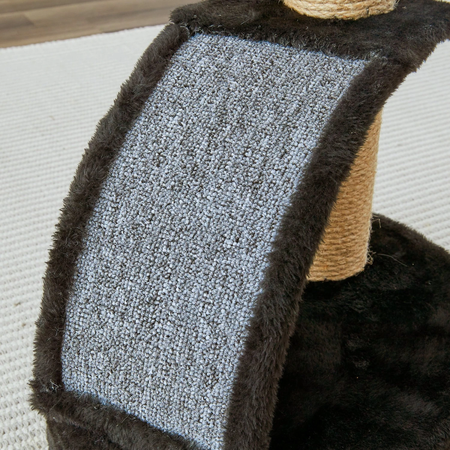 Two By Two The Camellia Sisal Cat Tree, Small, Black 9 Two By Two The Camellia Sisal Cat Tree, Small, Black - Image 7