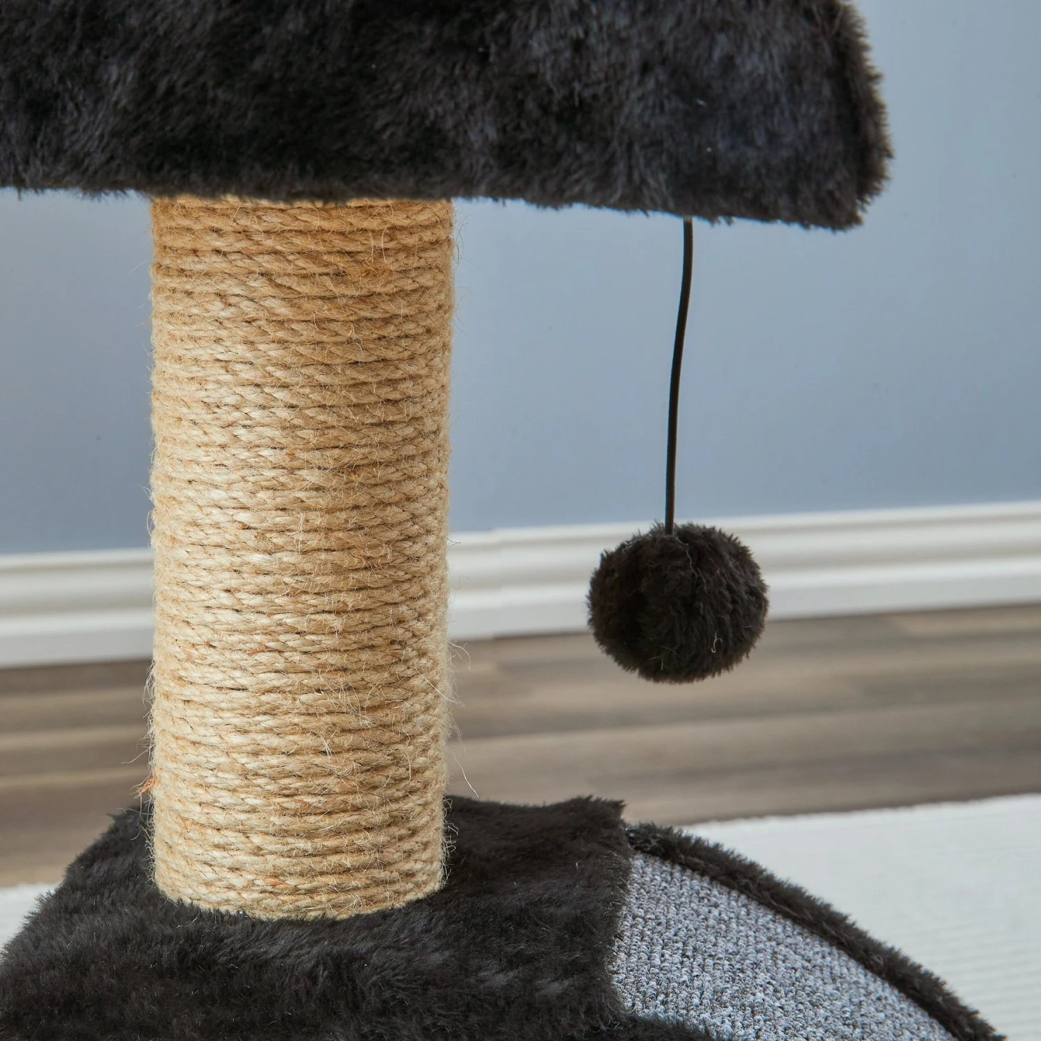 Two By Two The Camellia Sisal Cat Tree, Small, Black 11 Two By Two The Camellia Sisal Cat Tree, Small, Black - Image 9
