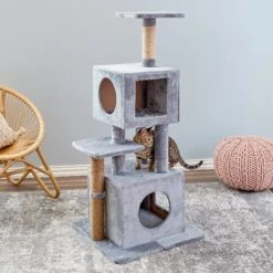 Two By Two The Empire Cat Tree, Medium, Grey -Almo nature Sales 346909 PT3. AC SS1800 V1638315170