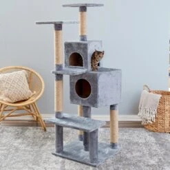 Two By Two The Ambrosia Cat Tree, Large, Grey 13 Two By Two The Ambrosia Cat Tree, Large, Grey -Almo nature Sales 346915 PT3. AC SS1800 V1638315125