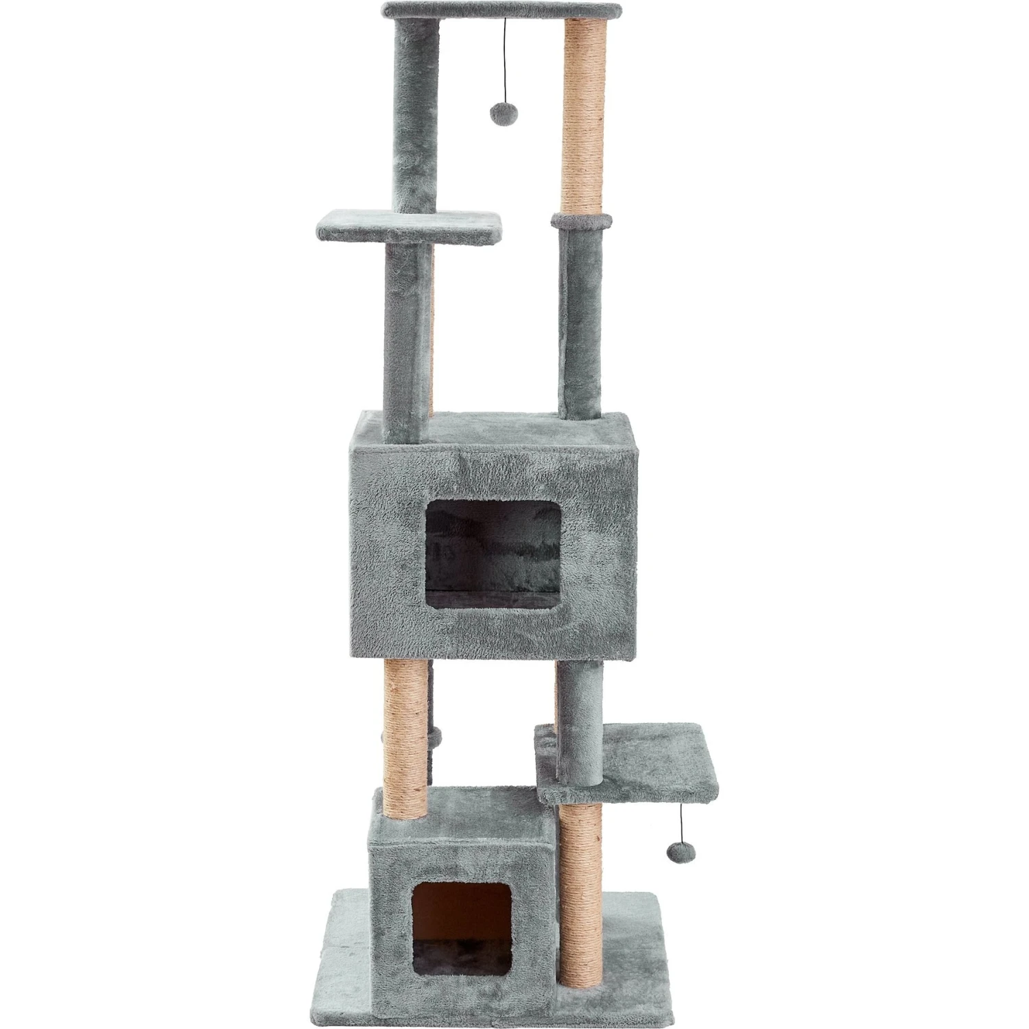 Two By Two The Honeycrisp Cat Tree, Large, Grey 3 Two By Two The Honeycrisp Cat Tree, Large, Grey