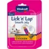 Vitakraft Lick 'n' Lap Jelly Chicken Low Calorie Interactive Wet Cat Treat?, 2.1-oz Pouch, Pack Of 4 1 Vitakraft Lick 'n' Lap Jelly Chicken Low Calorie Interactive Wet Cat Treat?, 2.1-oz Pouch, Pack Of 4 -Almo nature Sales 347882 MAIN. AC SS1800 V1666650466
