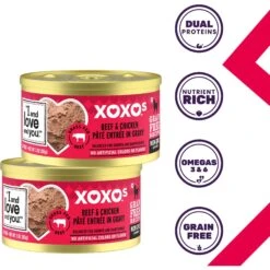 I And Love And You XOXO Beef & Chicken Pate Grain-Free Canned Cat Food, 3-oz Can, Case Of 24 10 I And Love And You XOXO Beef & Chicken Pate Grain-Free Canned Cat Food, 3-oz Can, Case Of 24 -Almo nature Sales 352463 PT1. AC SS1800 V1686941215