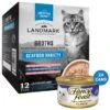 Fancy Feast Flaked Fish & Shrimp Feast Canned Cat Food & American Journey Landmark Broths Seafood Variety Pack Wet Cat Food Complement Pouches -Almo nature Sales 353376 MAIN. AC SS1800 V1703617636