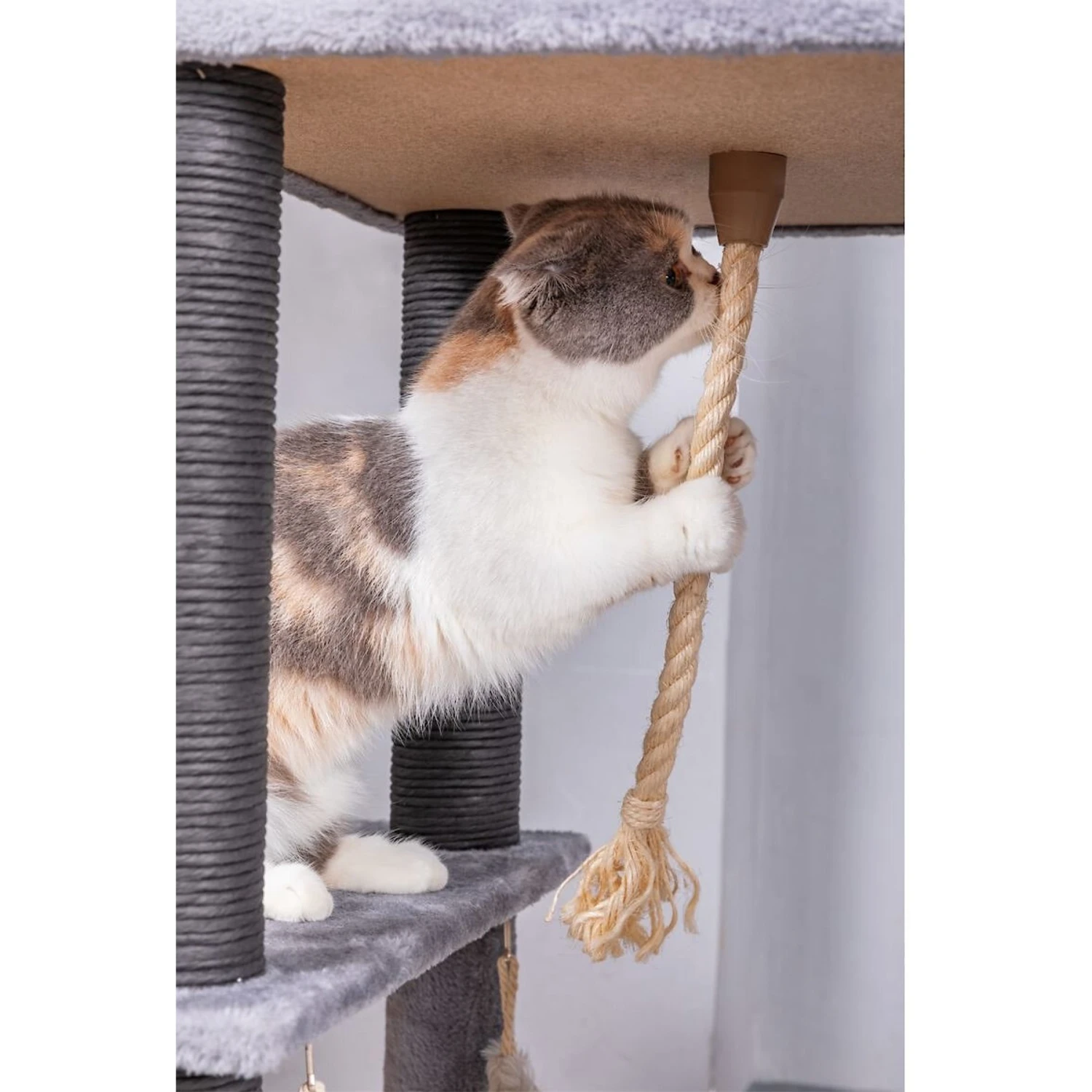 Catry Interactive 7-Level Cat Tree With Condo, Scratching Posts, & Toys 10 Catry Interactive 7-Level Cat Tree With Condo, Scratching Posts, & Toys - Image 8