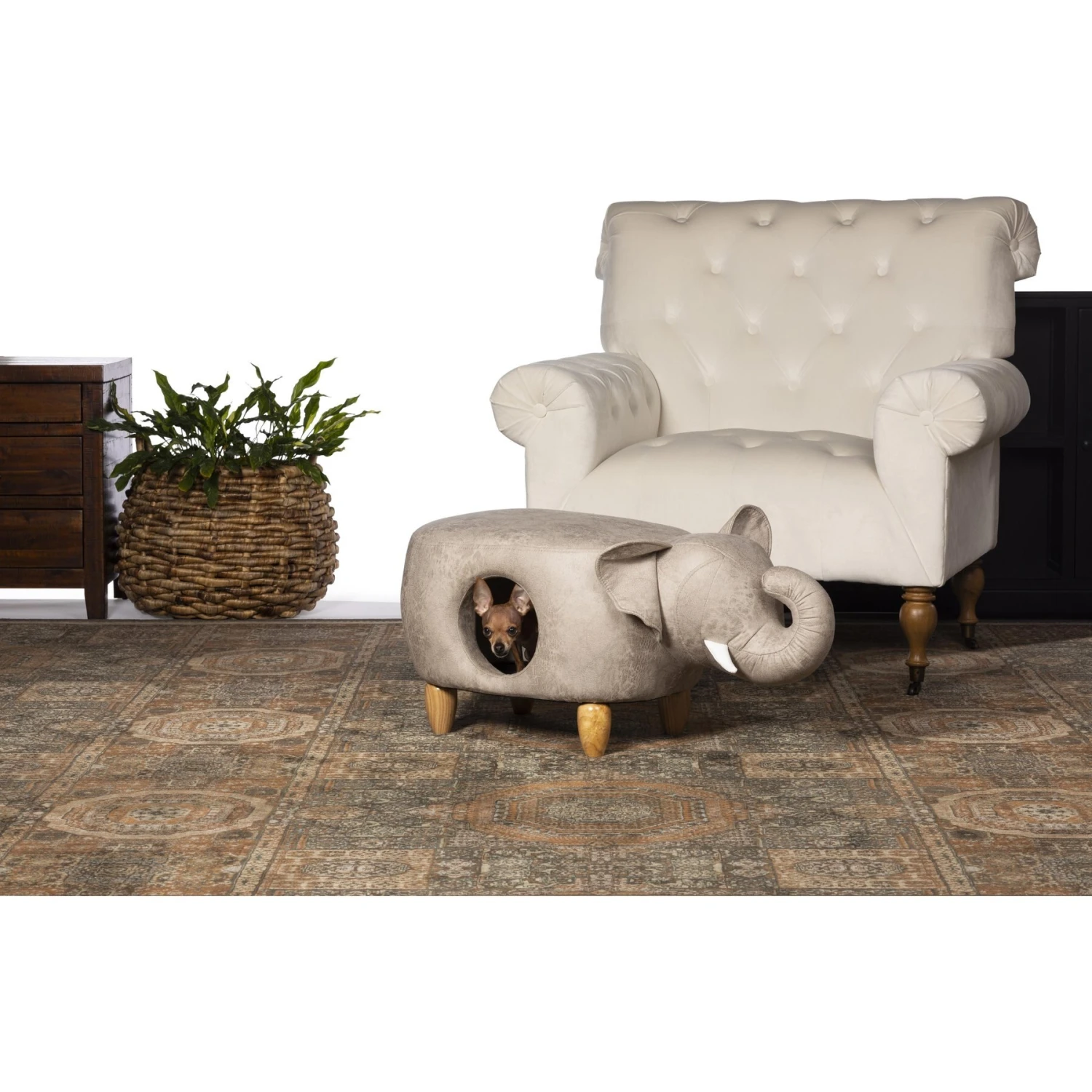 Prevue Pet Products Elephant Dog & Cat Ottoman 5 Prevue Pet Products Elephant Dog & Cat Ottoman - Image 3