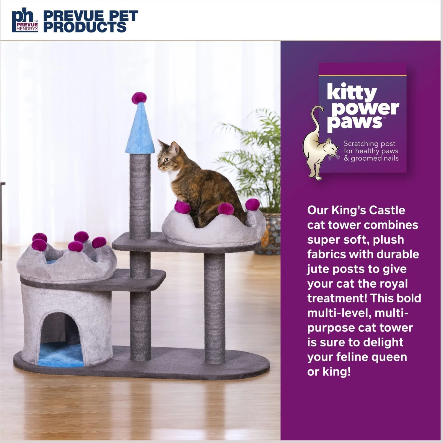 Prevue Pet Products King's Cat Castle 4 Prevue Pet Products King's Cat Castle - Image 2