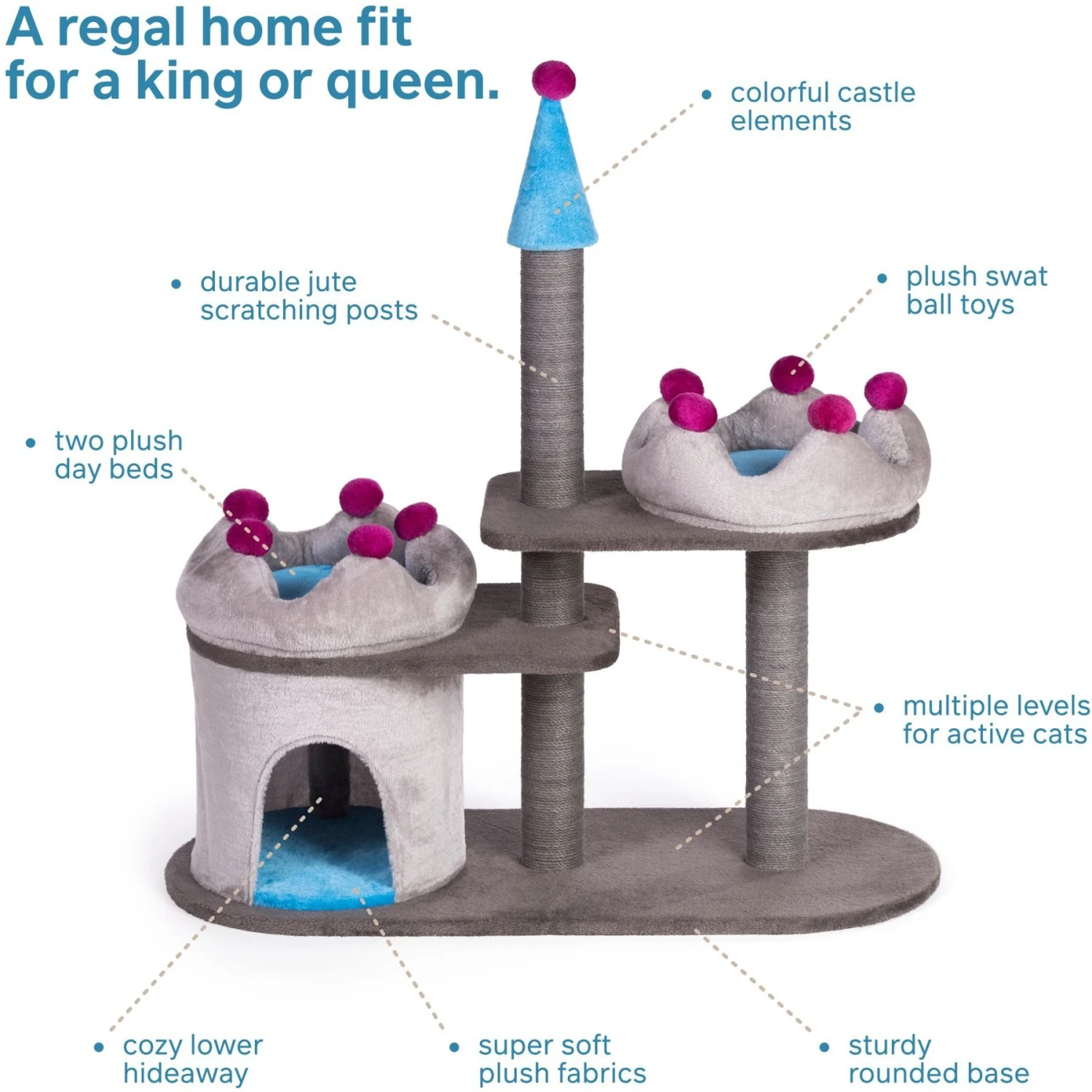Prevue Pet Products King's Cat Castle 5 Prevue Pet Products King's Cat Castle - Image 3
