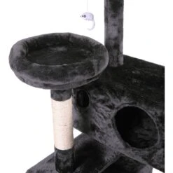 Coziwow By Jaxpety 60-in Tower House Cat Trees, Black -Almo nature Sales 355080 PT4. AC SS1800 V1642807976