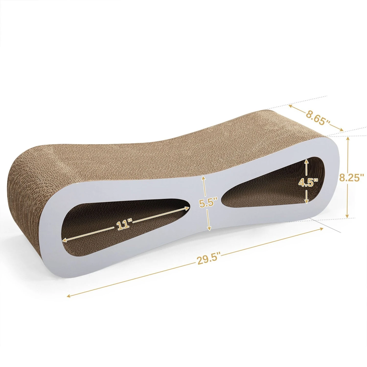 Coziwow By Jaxpety Lounge Cardboard Scratcher Cat Toy With Catnip 4 Coziwow By Jaxpety Lounge Cardboard Scratcher Cat Toy With Catnip - Image 2