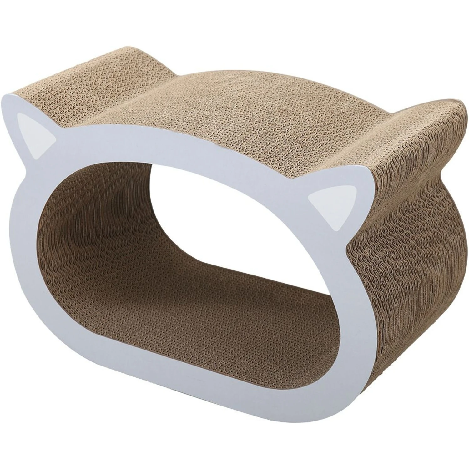 Coziwow By Jaxpety Cat-Head Shaped Scratcher Board Cat Toy With Catnip 4 Coziwow By Jaxpety Cat-Head Shaped Scratcher Board Cat Toy With Catnip - Image 2