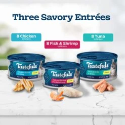 Blue Buffalo Tastefuls Tuna, Chicken & Fish Cat Food, 5.5-oz Can, 24 Count -Almo nature Sales 357149 PT2. AC SS1800 V1641337288