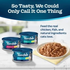 Blue Buffalo Tastefuls Tuna, Chicken & Fish Cat Food, 5.5-oz Can, 24 Count -Almo nature Sales 357149 PT3. AC SS1800 V1641340959