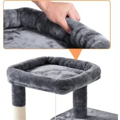 Yaheetech 3 Tiers 42-in Plush Cat Tower With Double Cat Condo -Almo nature Sales 358005 PT4. AC SS1800 V1642693930