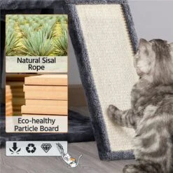 Yaheetech 3 Tiers 42-in Plush Cat Tower With Double Cat Condo -Almo nature Sales 358005 PT6. AC SS1800 V1642694233