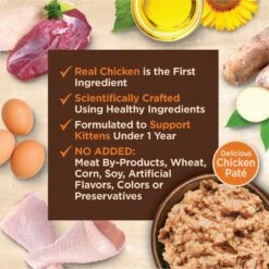 Wellness CORE Tiny Tasters Kitten Chicken Grain-Free Pate Wet Cat Food, 1.75-oz Pouch, Case Of 12 -Almo nature Sales 363903 PT3. AC SS1800 V1695841330