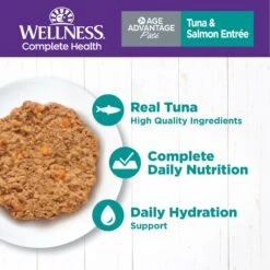 Wellness Complete Health Age Advantage Tuna & Salmon Pate Wet Cat Food -Almo nature Sales 363923 PT2. AC SS1800 V1643222558