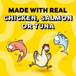 Temptations Creamy Puree Salmon, Chicken & Tuna Variety Pack Lickable Cat Treats 15 Temptations Creamy Puree Salmon, Chicken & Tuna Variety Pack Lickable Cat Treats -Almo nature Sales 372117 PT4. AC SS1800 V1703798233