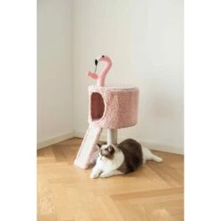 Catry 32-in Flamingo Design With Sisal Scratching Post Cat Tree, Pink -Almo nature Sales 373047 PT3. AC SS1800 V1647011482