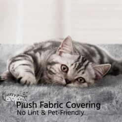 Yaheetech 3-Level Plush Cat Tree, Light Gray, Large -Almo nature Sales 373193 PT4. AC SS1800 V1647471708