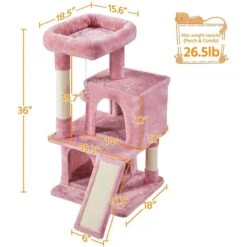 Yaheetech 3 Tiers 36-in Plush Cat Tower With Double Cat Condo -Almo nature Sales 373197 PT2. AC SS1800 V1680630201