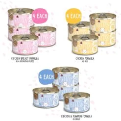 Weruva Kitten Fur Baby Favorites Chicken Flavored Shredded Wet Cat Food Variety Pack, 3-oz Can, Case Of 12 12 Weruva Kitten Fur Baby Favorites Chicken Flavored Shredded Wet Cat Food Variety Pack, 3-oz Can, Case Of 12 -Almo nature Sales 373278 PT2. AC SS1800 V1649879833