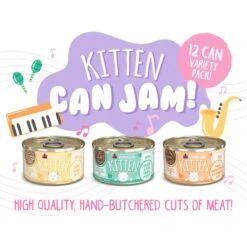 Weruva Kitten Can Jam! Chicken, Tuna & Salmon Flavored Pate Canned Cat Food Variety Pack -Almo nature Sales 373280 PT4. AC SS1800 V1657657676