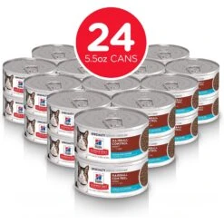 Hill's Science Diet Adult Hairball Control Ocean Fish Entree Canned Cat Food -Almo nature Sales 48987 PT1. AC SS1800 V1585667753