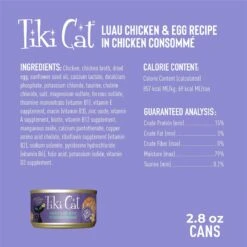 Tiki Cat Luau Chicken With Egg In Chicken Consomme Grain-Free Canned Cat Food 13 Tiki Cat Luau Chicken With Egg In Chicken Consomme Grain-Free Canned Cat Food -Almo nature Sales 49117 PT2. AC SS1800 V1702329389