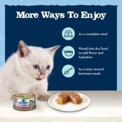 Blue Buffalo Baby Blue Healthy Growth Formula Grain-Free High Protein Salmon Recipe Kitten Wet Food, 3-oz Cans, Case Of 24 -Almo nature Sales 502278 PT6. AC SS1800 V1647640051