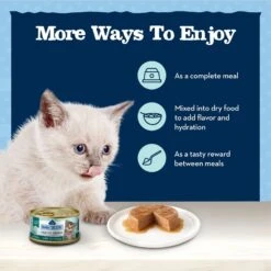 Blue Buffalo Baby Blue Healthy Growth Formula Grain-Free High Protein Chicken Recipe Kitten Wet Food, 3-oz Cans, Case Of 24 -Almo nature Sales 502302 PT6. AC SS1800 V1647637026