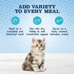 Blue Buffalo Baby Blue Healthy Growth Formula Natural Multi-Pack Chicken Recipe Kitten Wet Food, 3-oz Cans, 6 Count -Almo nature Sales 502326 PT2. AC SS1800 V1647639399