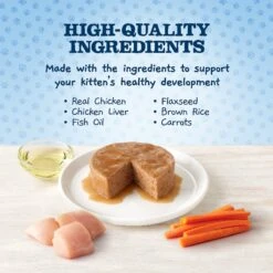 Blue Buffalo Baby Blue Healthy Growth Formula Natural Multi-Pack Chicken Recipe Kitten Wet Food, 3-oz Cans, 6 Count -Almo nature Sales 502326 PT3. AC SS1800 V1647638811