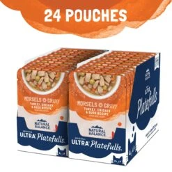 Natural Balance Platefulls Turkey, Chicken & Duck Formula In Gravy Grain-Free Cat Food Pouches 14 Natural Balance Platefulls Turkey, Chicken & Duck Formula In Gravy Grain-Free Cat Food Pouches -Almo nature Sales 50931 PT3. AC SS1800 V1682690159