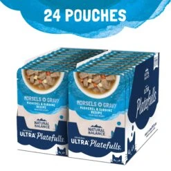 Natural Balance Platefulls Indoor Formula Mackerel & Sardine In Gravy Grain-Free Cat Food Pouches -Almo nature Sales 50934 PT3. AC SS1800 V1677518620