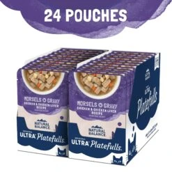 Natural Balance Platefulls Indoor Formula Chicken & Chicken Liver In Gravy Grain-Free Cat Food Pouches 14 Natural Balance Platefulls Indoor Formula Chicken & Chicken Liver In Gravy Grain-Free Cat Food Pouches -Almo nature Sales 50935 PT3. AC SS1800 V1675455579